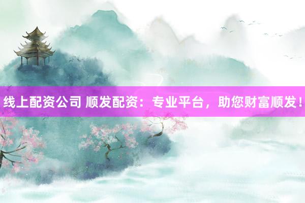 线上配资公司 顺发配资：专业平台，助您财富顺发！