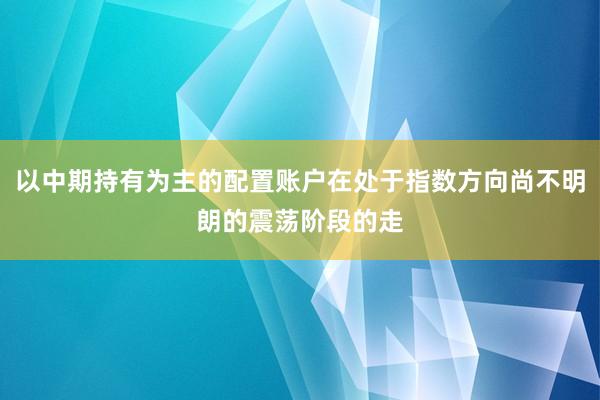 以中期持有为主的配置账户在处于指数方向尚不明朗的震荡阶段的走