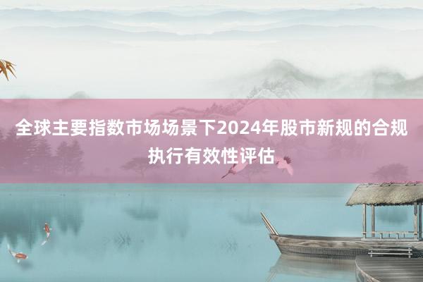 全球主要指数市场场景下2024年股市新规的合规执行有效性评估